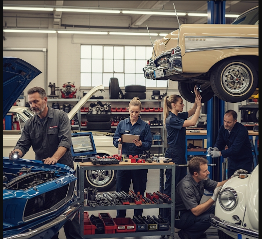 1. The importance of regular mechanical check ups for vintage cars